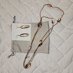 Kendra scott necklace earrings set